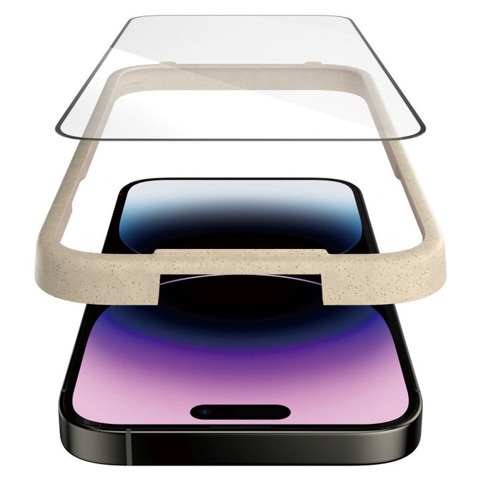 Sticlă securizată UWF AB cu aplicator pentru iPhone 14 Pro Max, Negru, PanzerGlass