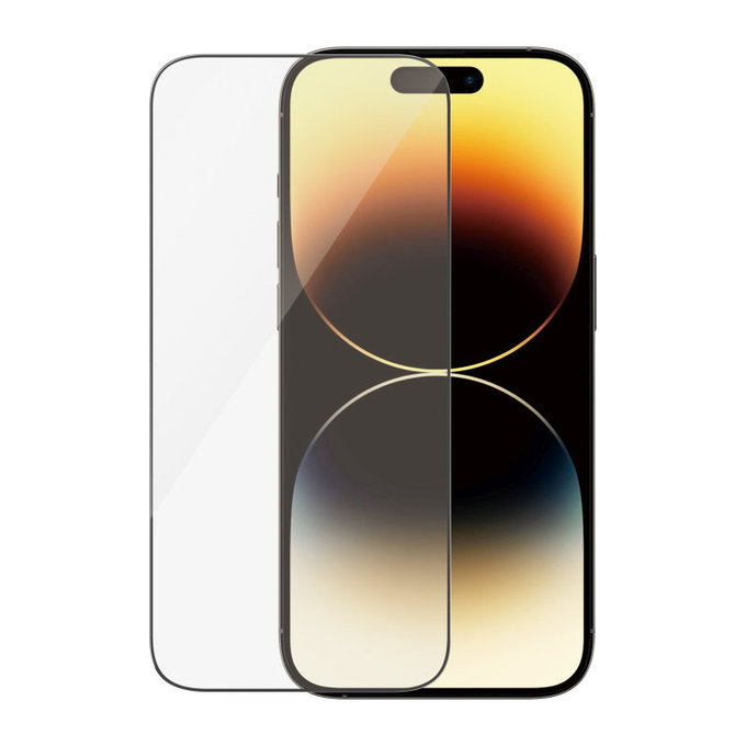 Sticlă securizată UWF Anti-Reflective AB cu aplicator pentru iPhone 14 Pro, Negru, PanzerGlass