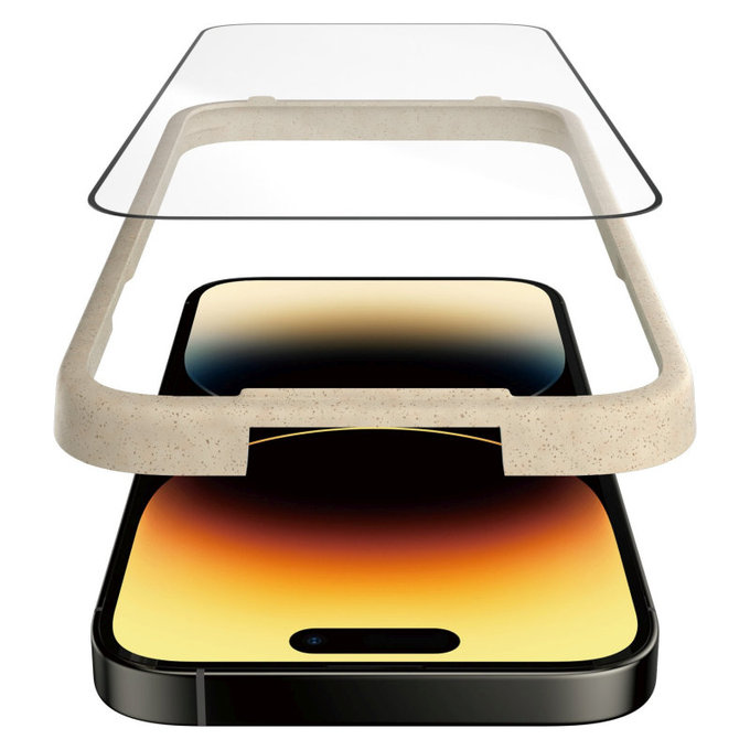 Sticlă securizată UWF Anti-Reflective AB cu aplicator pentru iPhone 14 Pro, Negru, PanzerGlass
