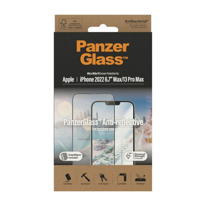 PanzerGlass - Geam Securizat UWF Anti-Reflective AB pentru iPhone 13 Pro Max & 14 Plus