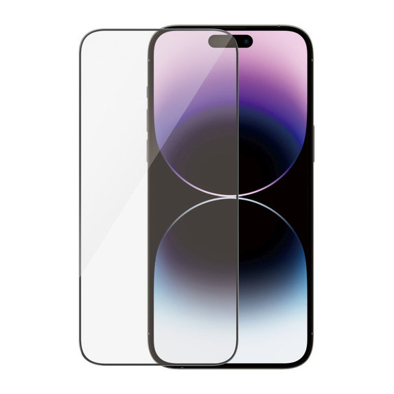 Sticlă securizată UWF Anti-Reflective AB cu aplicator pentru iPhone 14 Pro Max, Negru, PanzerGlass
