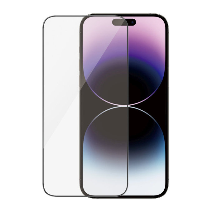 Sticlă securizată UWF Anti-Reflective AB cu aplicator pentru iPhone 14 Pro Max, Negru, PanzerGlass