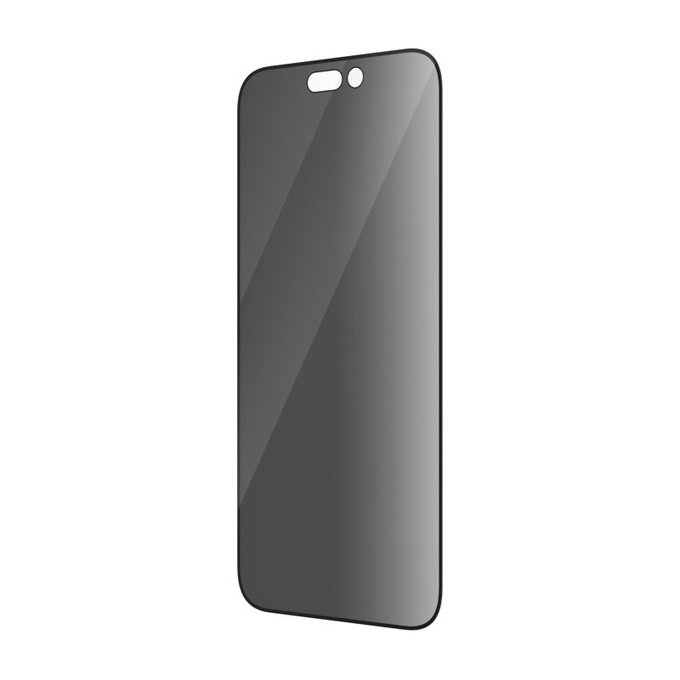 Sticlă securizată UWF Privacy AB cu aplicator pentru iPhone 14 Pro, Negru, PanzerGlass