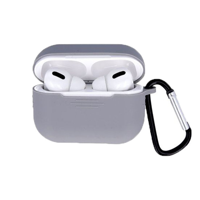 FixPremium - Silicon Caz cu Karabinou pentru AirPods Pro, space grey