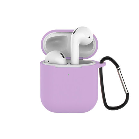 FixPremium - Silicon Caz pentru AirPods 1 & 2, lila