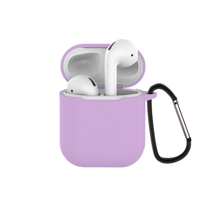 FixPremium - Silicon Caz pentru AirPods 1 & 2, lila