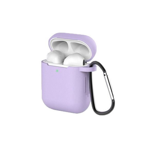 FixPremium - Silicon Caz pentru AirPods 1 & 2, lila