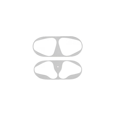FixPremium - Autocolant pentru praf pentru AirPods 1 & 2, argint