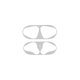 FixPremium - Autocolant pentru praf pentru AirPods 1 & 2, argint