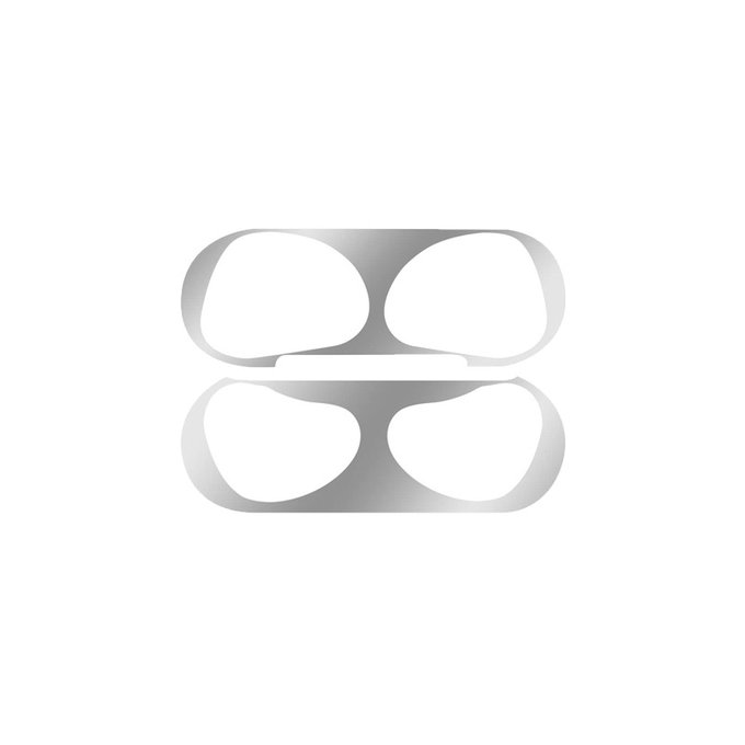 FixPremium - Autocolant pentru praf pentru AirPods 3, argint