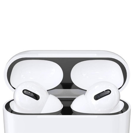 FixPremium - Autocolant pentru praf pentru AirPods Pro, negru