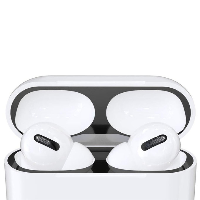 FixPremium - Autocolant pentru praf pentru AirPods Pro, negru