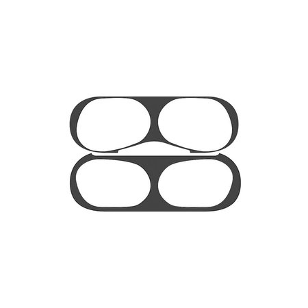 FixPremium - Autocolant pentru praf pentru AirPods Pro, negru