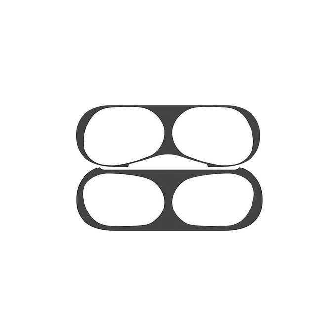 FixPremium - Autocolant pentru praf pentru AirPods Pro, negru
