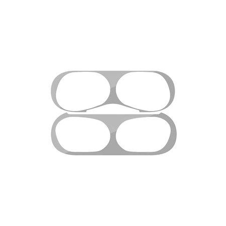 FixPremium - Autocolant pentru praf pentru AirPods Pro, argint