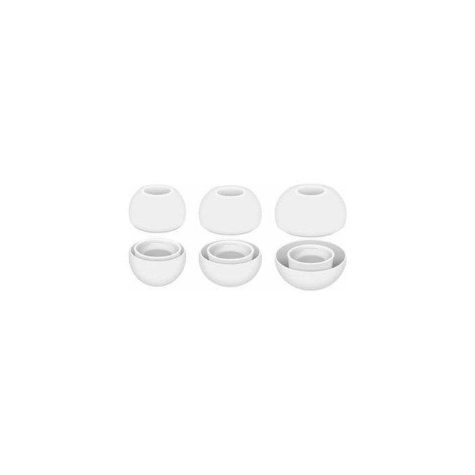 FixPremium - Benzi de cauciuc înlocuibile pentru AirPods Pro - Set 3 buc (L, M, S), alb