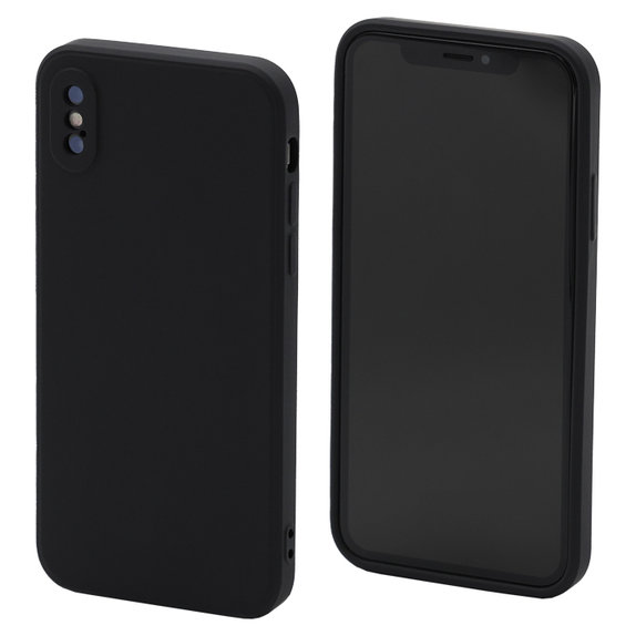 FixPremium - Silicon Caz pentru iPhone X & XS, negru