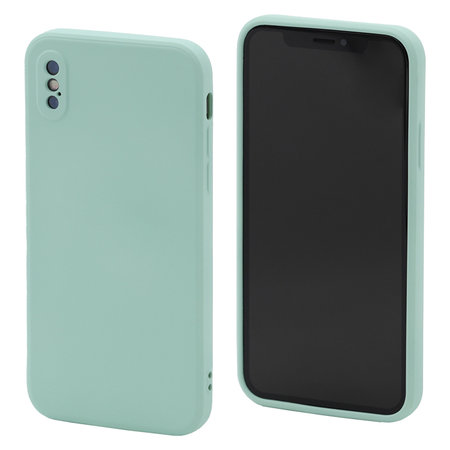 FixPremium - Silicon Caz pentru iPhone X & XS, light cyan