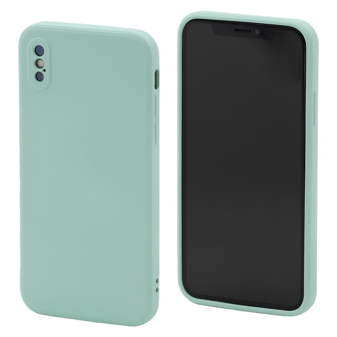 FixPremium - Silicon Caz pentru iPhone X & XS, light cyan
