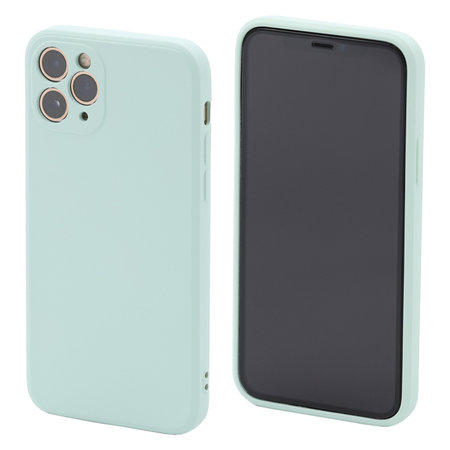 FixPremium - Silicon Caz pentru iPhone 11 Pro, light cyan