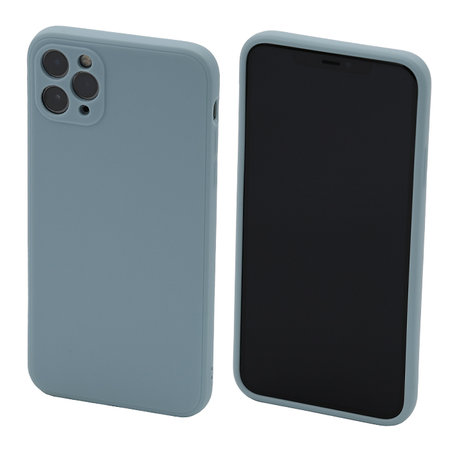 FixPremium - Silicon Caz pentru iPhone 11 Pro Max, light cyan