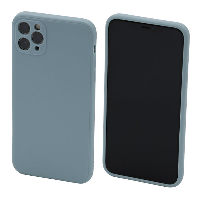 FixPremium - Silicon Caz pentru iPhone 11 Pro Max, light cyan