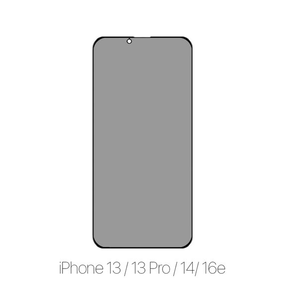 FixPremium Privacy Anti-Spy Glass - Geam securizat pentru iPhone 13, 13 Pro, 14 & 16e