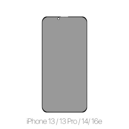 FixPremium Privacy Anti-Spy Glass - Geam securizat pentru iPhone 13, 13 Pro, 14 & 16e