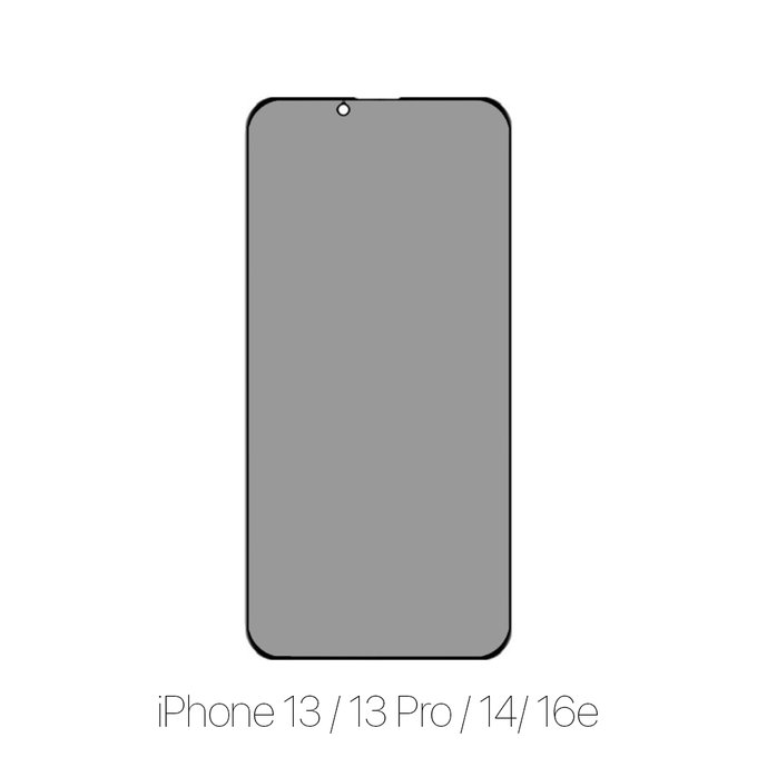 FixPremium Privacy Anti-Spy Glass - Geam securizat pentru iPhone 13, 13 Pro, 14 & 16e
