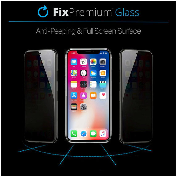 FixPremium Privacy Anti-Spy Glass - Geam securizat pentru iPhone 13 Pro Max & 14 Plus