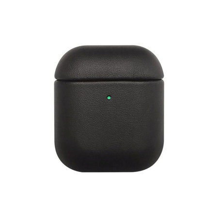 FixPremium - Piele Caz pentru AirPods 1 & 2, negru