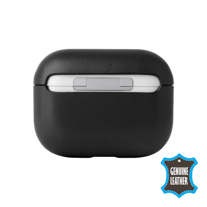 FixPremium - Piele Caz pentru AirPods 3, negru