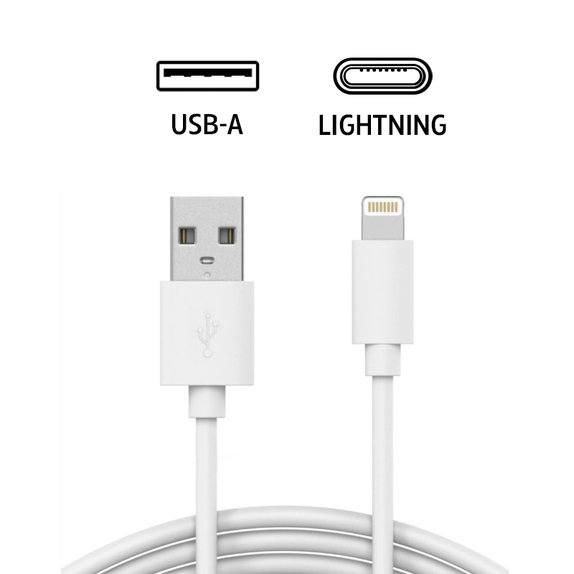Lightning / USB cablu, 2 m, compatibil cu Apple, bulk