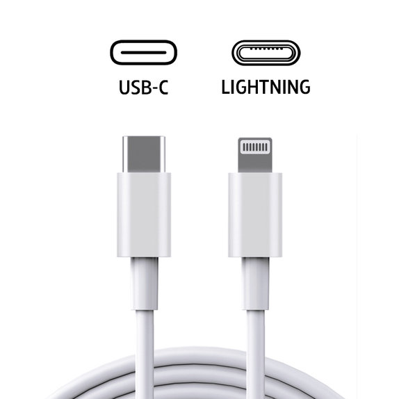 Lightning / USB-C cablu, 1 m, compatibil cu Apple, bulk