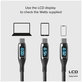 SBS - USB-C / USB-C Cablu cu LCD & PowerDelivery 100W (1m), negru