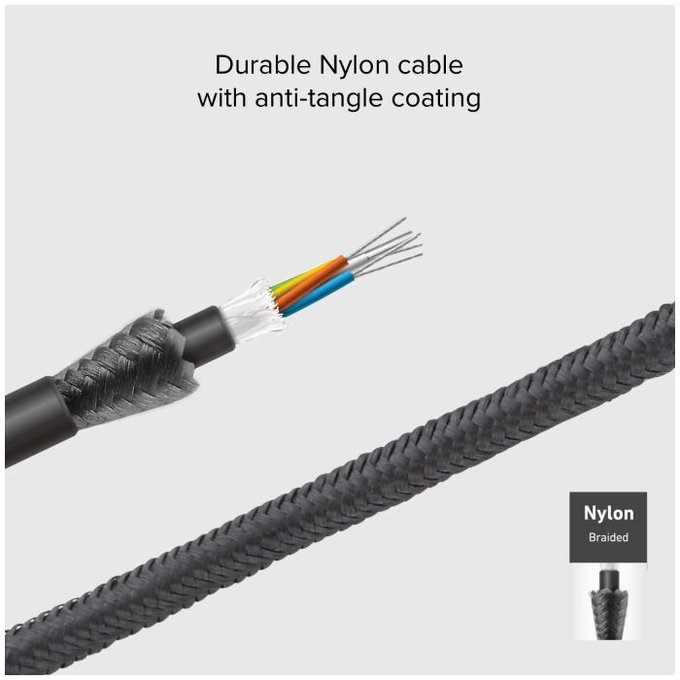 SBS - USB-C / USB-C Cablu cu LCD & PowerDelivery 100W (1m), negru