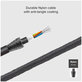 SBS - USB-C / USB-C Cablu cu LCD & PowerDelivery 100W (1m), negru