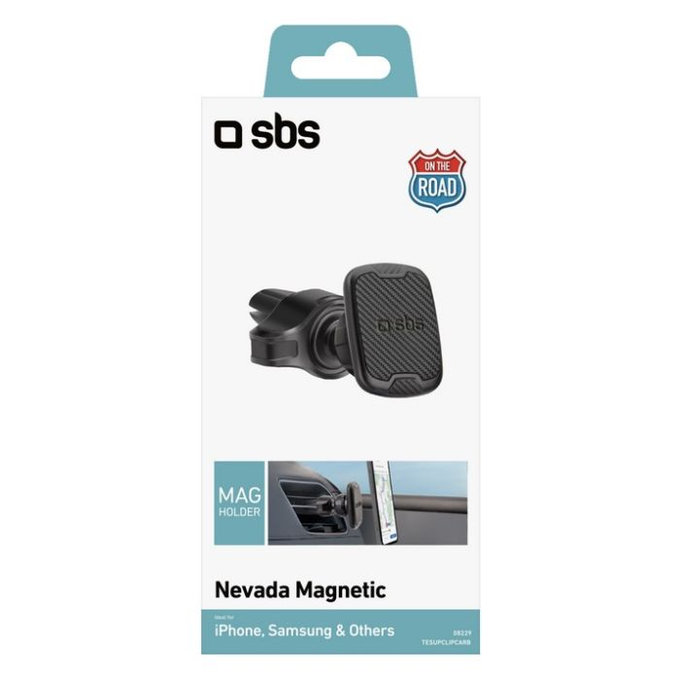 SBS - Suport auto Nevada Magnetic, în grilă, negru