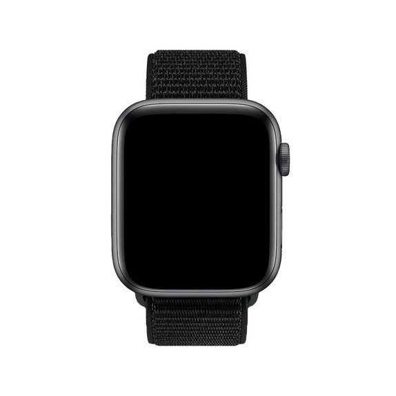 FixPremium - Nylon Curea pentru Apple Watch (42, 44, 45 & 49mm), negru