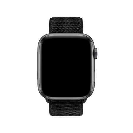 FixPremium - Nylon Curea pentru Apple Watch (38, 40 & 41mm), negru