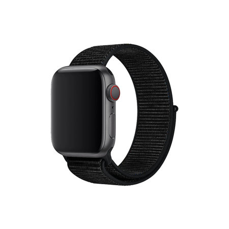 FixPremium - Nylon Curea pentru Apple Watch (38, 40 & 41mm), negru