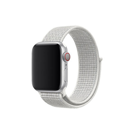 FixPremium - Nylon Curea pentru Apple Watch (42, 44, 45 & 49mm), alb