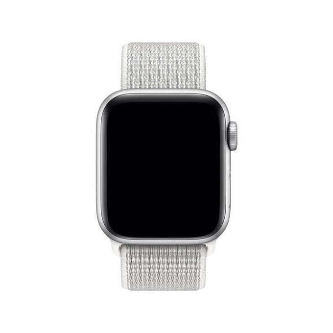 FixPremium - Nylon Curea pentru Apple Watch (38, 40 & 41mm), alb
