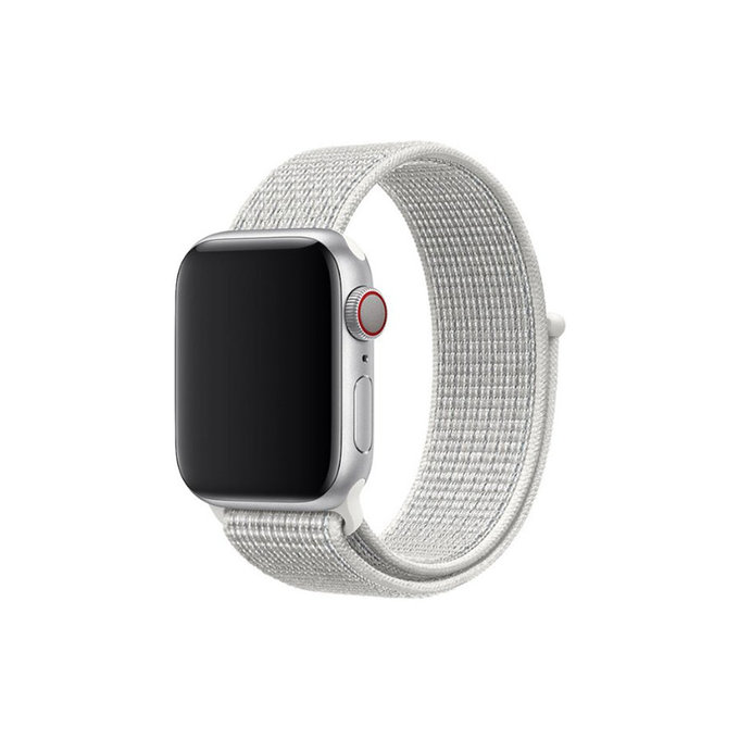 FixPremium - Nylon Curea pentru Apple Watch (38, 40 & 41mm), alb