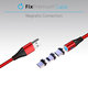 FixPremium - Lightning / USB Cablu Magnetic (2m), roșu