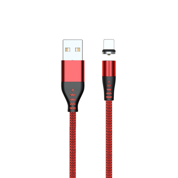 FixPremium - Lightning / USB Cablu Magnetic (2m), roșu
