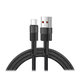 FixPremium - USB-C / USB Cable cu Fast Charging (2m), negru