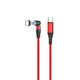 FixPremium - USB-C / USB-C Cablu Magnetic (1m), roșu