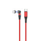 FixPremium - USB-C / USB-C Cablu Magnetic (1m), roșu