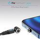 FixPremium - USB-C / USB Cablu Magnetic (1m), negru